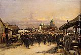 Jean Baptiste Edouard Detaille Chorus Of The Fourth Infantry Battalion At Tsarskoe Selo painting
